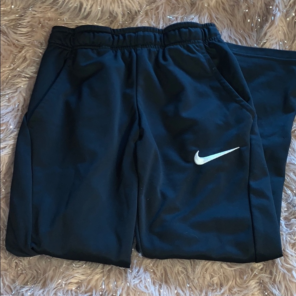 Boys black nike joggers
